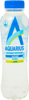 Вода Aquarius лайм с магнием и витамином Е негазированная, 400мл