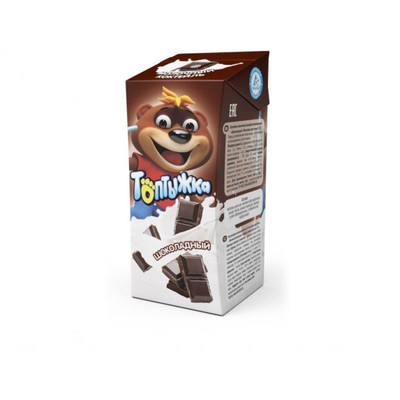 Коктейль молочный Топтыжка Edge шоколад ультрапастеризованный 3.2%, 200мл