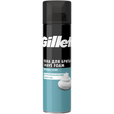 Пена для бритья Gillette Sensitive Skin, 200мл