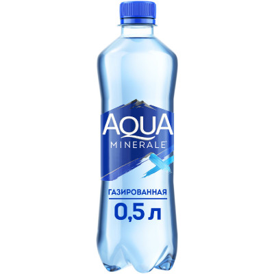 Вода Aqua Minerale обработанная питьевая газированная, 500мл