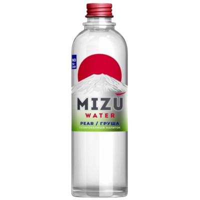 Напиток газированный Mizu со вкусом груши безалкогольный, 500мл