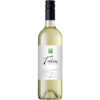 Вино Takun Sauvignon Blanc Reserva белое сухое 13.5%, 750мл