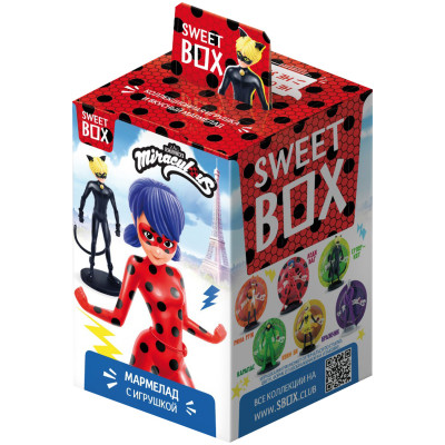 Мармелад Sweet Box жевательный + подарок игрушка для девочек, 10г
