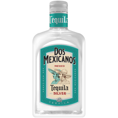 Напиток спиртной Dos Mexicanos Текила Сильвер 38%, 700мл