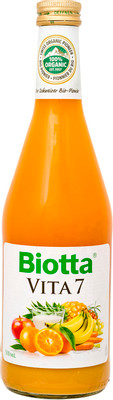 Сок Biotta Bio Vita 7 из смеси фруктов и овощей прямого отжима, 500мл