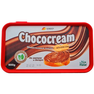 Паста Chococream шоколадная с арахисом, 900г