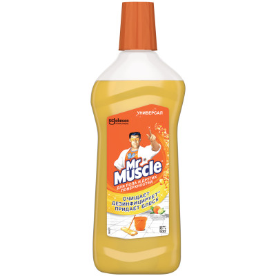Средство Mr.Muscle Универсал для мытья пола и других поверхностей Цитрусовый коктейль, 500мл