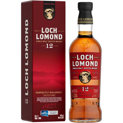 Виски Лох Ломонд Сингл Молт 12 лет шотландский односолодовый 46%, 700мл