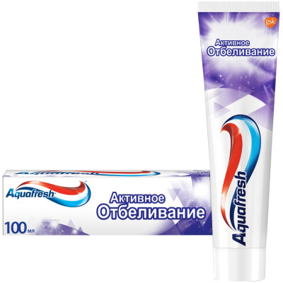 Зубная паста Aquafresh Активное отбеливание, 100мл