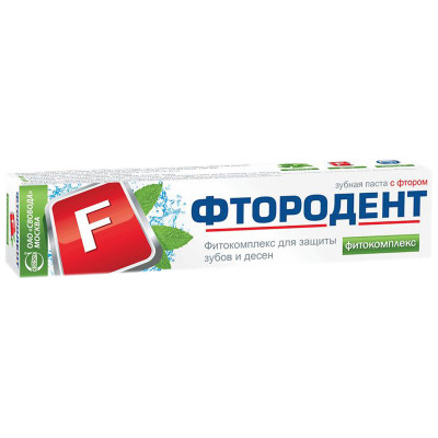 Зубная паста Фтородент Фитокомплекс, 62г