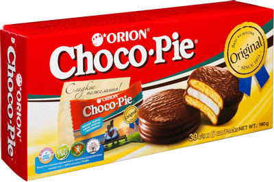 Пирожное Orion Choco Pie в глазури с обогащающей добавкой, 6x30г