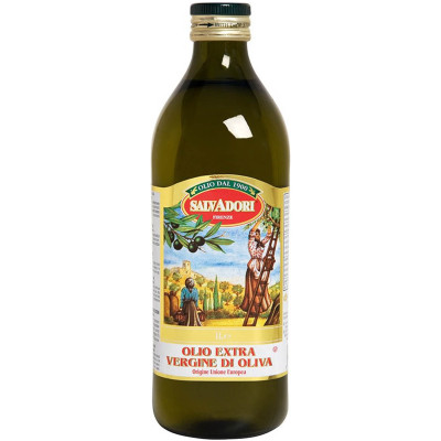 Масло оливковое Salvadori Extra Virgin нерафинированное, 1л