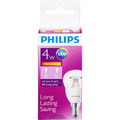 Лампа светодиодная Philips LED4 P45 25W E14 2700K 230V CL ND