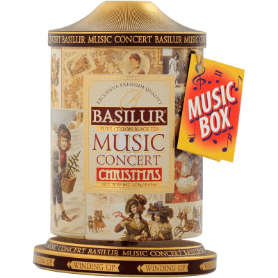 Чай Basilur Music Concert Christmas чёрный байховый листовой, 100г