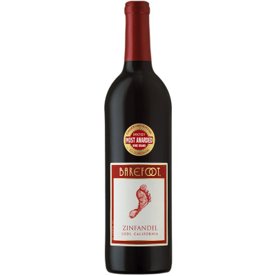 Вино Barefoot Zinfandel красное полусухое 13.5%, 750мл