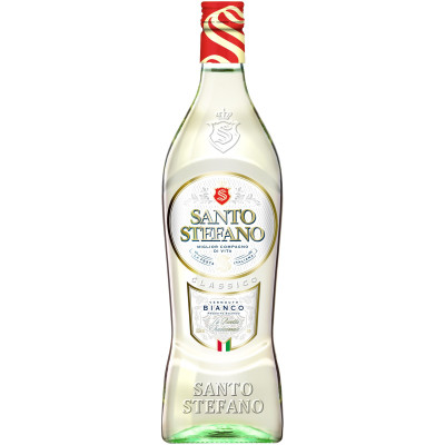 Плодовый алкогольный напиток Santo Stefano Vermouth Bianco белый сладкий 13%, 1л