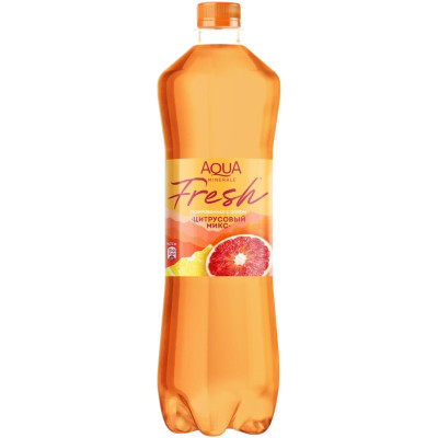 Напиток газированный Аква Минерале Цитрусовый микс со вкусом красного апельсина и грейпфрута безалкогольный, 1л