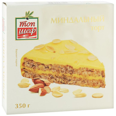 Торт Топ Шеф Миндальный замороженный, 350г