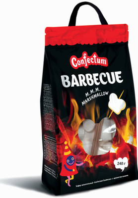 Зефир Confectum Barbecue жевательный с ароматом ванили, 200г