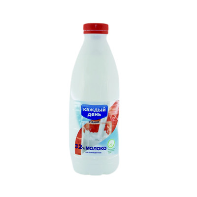 Молоко Тюменьмолоко Каждый день питьевое пастеризованное 3.2%, 900мл