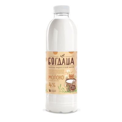 Молоко Богдаша питьевое топлёное 4%, 900мл