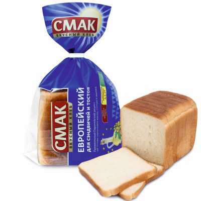 Хлеб Smak Европейский формовой нарезанный, 275г