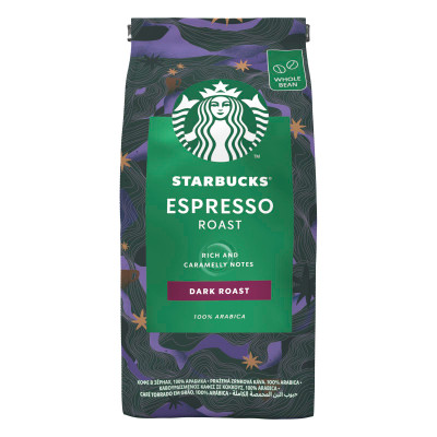 Кофе Starbucks Espresso Roast натуральный жареный в зёрнах, 200г