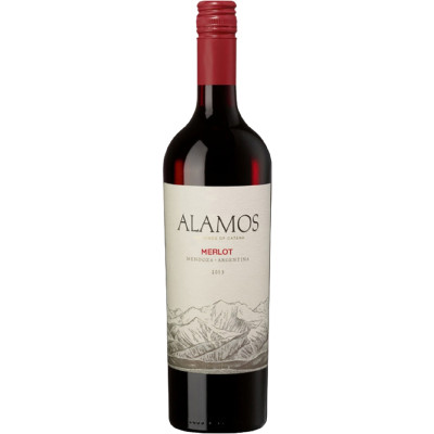 Вино Alamos Мерло красное сухое 13.5%, 750мл