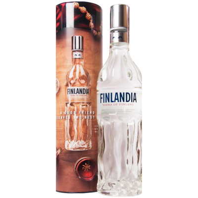 Водка Finlandia 40% в подарочной упаковке, 700мл