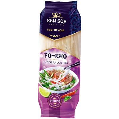Лапша Sen Soy Fo-Kho рисовая, 200г