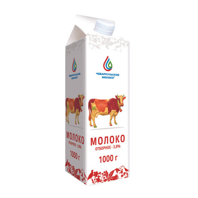 Молоко Чебаркульское Молоко Отборное 3.8%, 1л