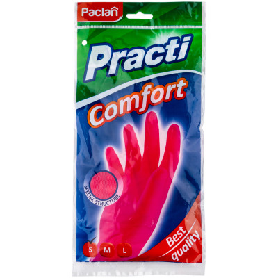 Перчатки Paclan Practi Comfort резиновые