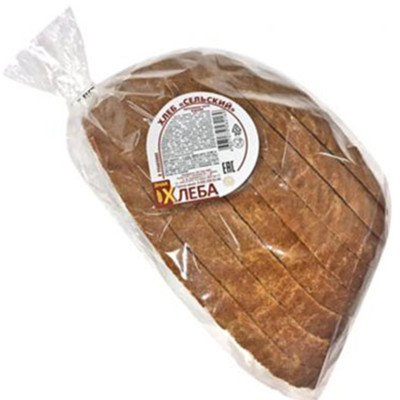 Хлеб Знак Хлеба Сельский часть изделия в нарезке, 340г