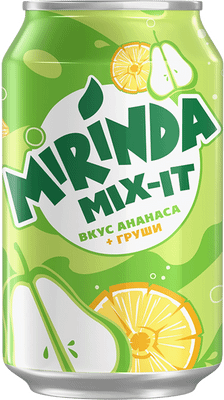 Напиток газированный Mirinda Mix-It Ананас-Груша, 330мл