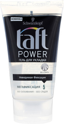 Гель для волос Taft Power мегафиксация, 150мл