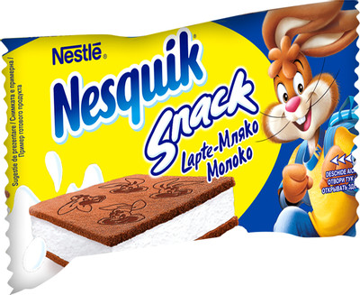 Пирожное бисквитное Nestle Nesquik с молочной начинкой, 26г