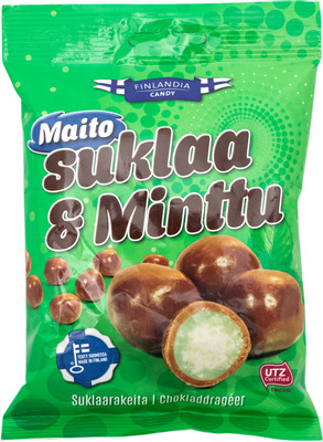 Драже Finlandia Candy в молочном шоколаде со вкусом мяты, 120г