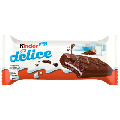 Бисквитное пирожное Kinder Delice, 39г