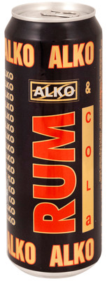 Напиток пивной Alko Ром-кола нефильтрованный 6.9%, 450мл