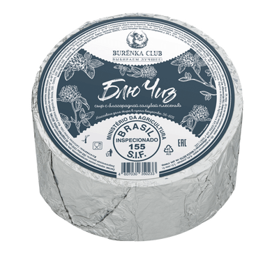Сыр Burenka Club Блю чиз с благородной голубой плесенью 56-60%