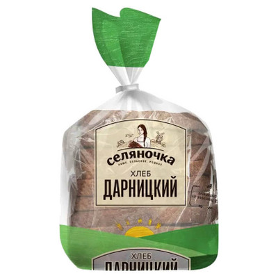 Хлеб Селяночка Дарницкий половинка в нарезке, 350г