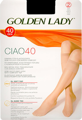 Гольфы Golden Lady Ciao 40 Nero Черные 2 пары