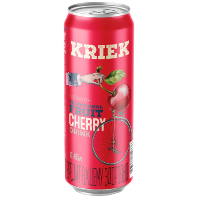 Пивной Напиток Joy Party Cherry фильтрованный пастеризованный 4,5%, 450мл