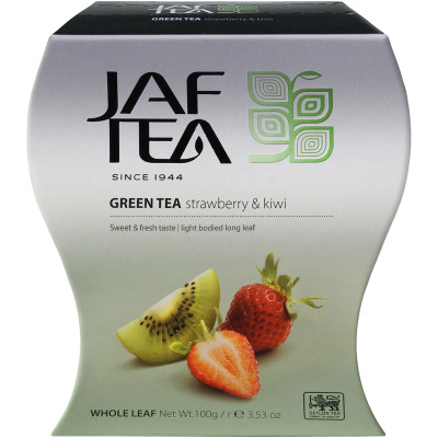 Чай Jaf Tea Exclusive зелёный крупнолистовой киви и клубника, 100г