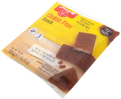 Вафли Schar в шоколаде с орехами без глютена, 105г