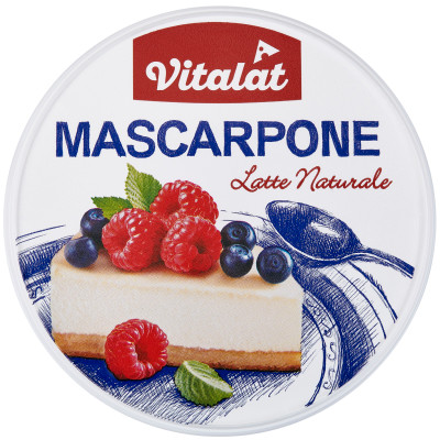 Сыр Vitalat Маскарпоне 80%, 250г