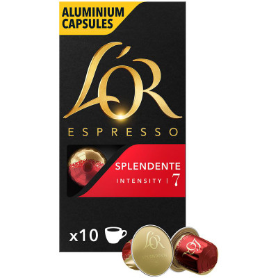 Кофе в капсулах L'or Espresso Splendente натуральный жареный молотый, 10х5.2г