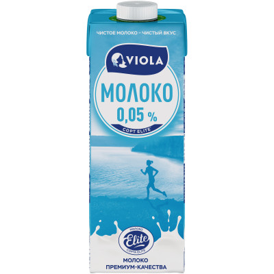 Молоко Viola ультравысокотемпературнообработанное обезжиренное, 973мл