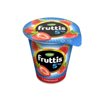 Продукт йогуртный Fruttis Сливочное лакомство клубника 5%, 290г