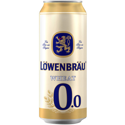 Напиток пивной безалкогольный Lowenbrau Пшеничное нефильтрованный, 450мл